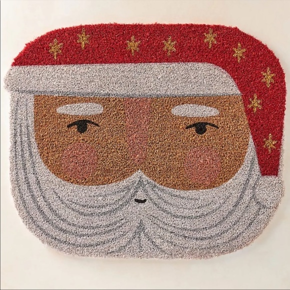 Anthropologie Accents Anthropologie Santa Claus Christmas Doormat Poshmark